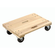Hardwood Dolly - Solid Deck, 24 x 16, 1200 Lb. Capacity