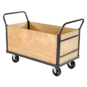 Euro Style Truck - 4 Wood Sides & Deck, 60 x 30, 2400 Lb. Capacity