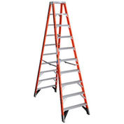 10' Dual Access Fiberglass Step Ladder, 375 lb. Cap