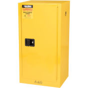 Compact Flammable Storage Cabinet 16 Gallon Capacity 1 Shelf