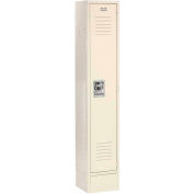 Global Industrial™ Infinity® Single Tier 1 Door Locker, 12"Wx12"Dx72"H, Tan, Assembled