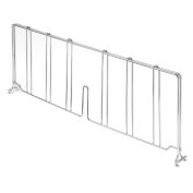 Nexel AD818EP Nexel 18"L x 8"H Silver Epoxy Wire Divider