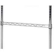 Nexel AHR24C Nexel Chrome Hanging Rail 24"W, Silver, 100 Lbs Capacity