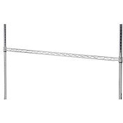 Nexel AHR48C Nexel Chrome Hanging Rail 48"W, Silver, 100 Lbs Capacity