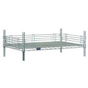Global Industrial Chrome Ledge 42"L X 4"H for Wire Shelves