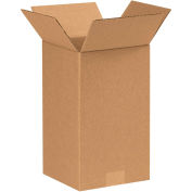 7" x 7" x 12" Tall Cardboard Corrugated Boxes - Pkg Qty 25