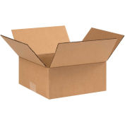 9" x 9" x 4" Flat Cardboard Corrugated Boxes - Pkg Qty 25