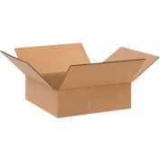 10" x 10" x 3" Flat Cardboard Corrugated Boxes - Pkg Qty 25