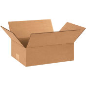 12" x 9" x 4" Flat Cardboard Corrugated Boxes - Pkg Qty 25