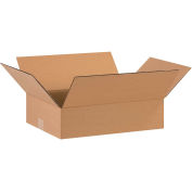 16" x 12" x 4" Flat Cardboard Corrugated Boxes - Pkg Qty 25