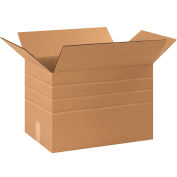17-1/4" x 11-1/4" x 12" Multi-Depth Cardboard Corrugated Boxes
