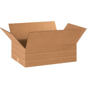 18" x 12" x 6" Multi-Depth Cardboard Corrugated Boxes - Pkg Qty 25