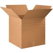 22" x 22" x 22" Multi-Depth Cardboard Corrugated Boxes - Pkg Qty 10