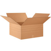 24" x 24" x 12" Multi-Depth Cardboard Corrugated Boxes - Pkg Qty 10