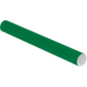 Mailing Tube With Cap, 18"L x 2" Dia., Green