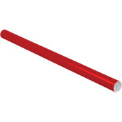 Mailing Tube With Cap, 36"L x 2" Dia., Red