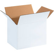 11-3/4" x 8-3/4" x 8-3/4" Cardboard Corrugated Boxes, White - Pkg Qty 25