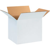 12" x 10" x 10" Cardboard Corrugated Boxes, White - Pkg Qty 25