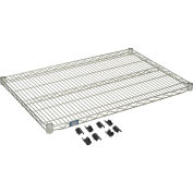 Global Industrial Nexel Poly-Z-Brite Wire Shelf, 30"W x 24"D