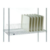 Nexel Tray Drying Rack, Poly-Z-Brite, 12"L x24"D x 8-1/2"H
