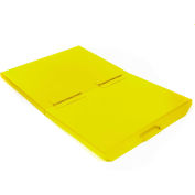 Lid for 4 Cu Yd Global Industrial™ Yellow Self Dumping Hopper, Yellow