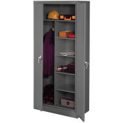 TENNSCO Combination Cabinet - 36x18x78" - Unassembled - Gray