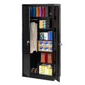 Tennsco Industrial Combination Storage Cabinet, 36x24x78 Black