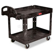 RUBBERMAID Premium Universal Shelf Carts - 36"Wx24"D Shelf - 38-1/8"H - Black