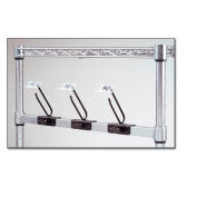 Nexel CSB24C 24"W Chrome Catheter Side Bar, Steel, Silver