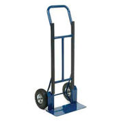Industrial Strength Steel Hand Truck with Curved Handle