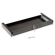 Global Industrial Locking Keyboard Drawer, For Orbit Computer Workstations, Black