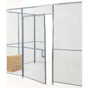 Global Industrial Wire Mesh Hinged Door, 48"W x 120"H