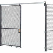 Global Industrial Wire Mesh Sliding Gate, 8x3