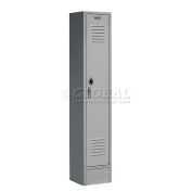 1-Tier 1 Door Locker, 12"Wx12"Dx60"H, Gray, Assembled