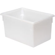 Rubbermaid FG350100WHT White Plastic Box 21.5 Gallon 18 x 26 x 15 - Pkg Qty 6