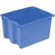 LEWISBins Polyethylene Container SN2117-12, 21"L x 17"W x 12"H, Blue - Pkg Qty 5