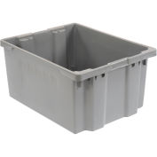 LEWISBins Polyethylene Container, 30"L x 24"W x 15"H, Gray
