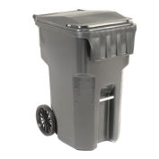 Otto Mobile Heavy Duty Trash Container, 95 Gallon, Gray