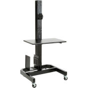 Global Industrial Orbit Mobile Computer Cart with VESA Mount, Black