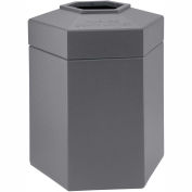 Commercial Zone 45 Gallon Waste Receptacle, Gray