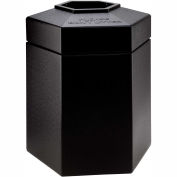 Commercial Zone 45 Gallon Waste Receptacle, Black