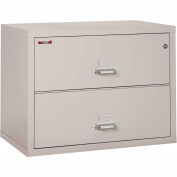 Fireking Fireproof 2 Drawer Lateral File Cabinet 23822CPL, Letter-Legal Size, 37-1/2"W x 22"D x 28"H