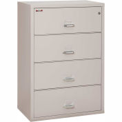 Fireking Fireproof 4 Drawer Lateral File Cabinet 43822CPL, Letter-Legal, 37-1/2"W x 22"D x 53"H