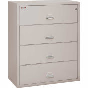 Fireking Fireproof 4 Drawer Lateral File Cabinet 44422CPL, Letter-Legal, 44-1/2"W x 22"D x 53"H