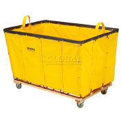 24 Bushel Yellow Vinyl Basket Bulk Truck, 53-1/4"L x 36-1/4"W x 30-1/2"H