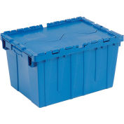 Blue Distribution Container With Hinged Lid 23-3/4x19-1/4x12-1/2