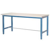 Production Workbench - Plastic Laminate Safety Edge - Blue, 72"W x 36"D