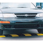 GNR Technologies 26111 72" Rubber Speed Bump, Black with Yellow Stripes