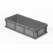 ORBIS Stakpak Plastic Long Stacking Container, 32 x 15 x 7-1/2, Gray