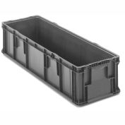 ORBIS Stakpak Plastic Long Stacking Container, 48 x 15 x 10-3/4, Gray